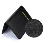 Litchi Texture Multifunctional Genuine Leather Passport Package for travel - Image 4