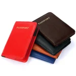 Litchi Texture Multifunctional Genuine Leather Passport Package for travel - Image 2