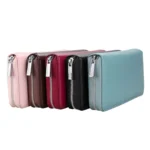 Antimagnetic RFID Large Capacity Long Style Genuine Leather Passport Package / Multifunctional and Many Card Slots Card Package - Image 2