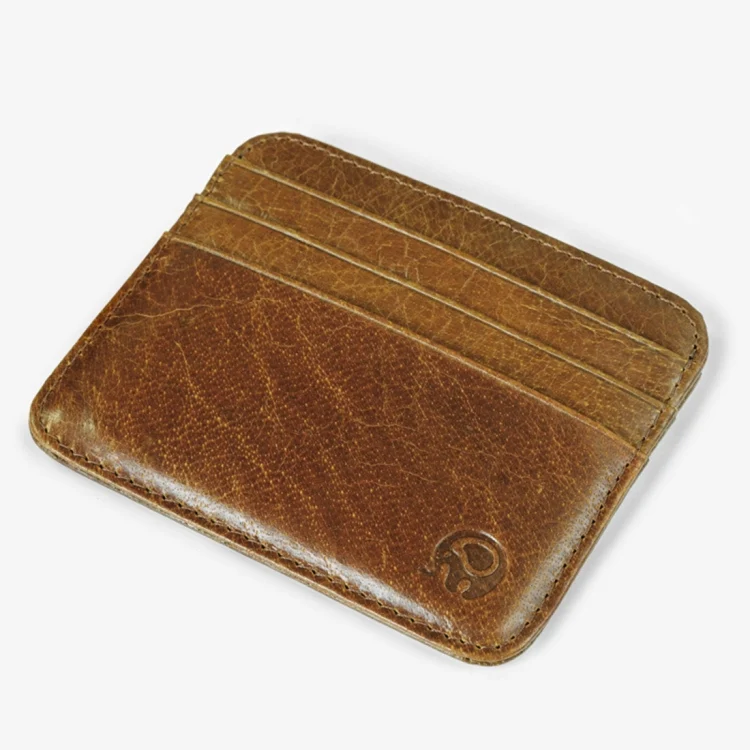 CCB3216_1.webp XIAO YUAN XIANG Cowhide Leather Pocket 6 Card Sleeve Wallet Coin Purse Card Holder, Size: 10.7cm x8.7cm, Random Color Delivery - Image 2