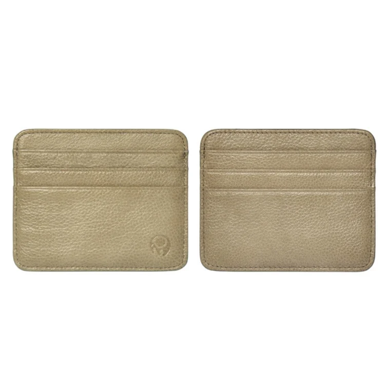 CCB3216_4.webp XIAO YUAN XIANG Cowhide Leather Pocket 6 Card Sleeve Wallet Coin Purse Card Holder, Size: 10.7cm x8.7cm, Random Color Delivery - Image 5