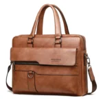 WEIXIER 8619 Retro Style PU Leather Handbag Shoulder Bag Crossbody Bag for Men, Size: 38 x 30 x 11cm