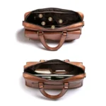 WEIXIER 8619 Retro Style PU Leather Handbag Shoulder Bag Crossbody Bag for Men, Size: 38 x 30 x 11cm - Image 5