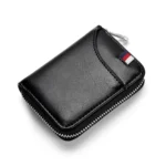 KB155 Antimagnetic RFID Zipper Leather Large-capacity Cards Holder Wallet - Image 2