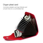 KB187 Litchi Texture Leather Large-capacity Card Holder Wallet - Image 3