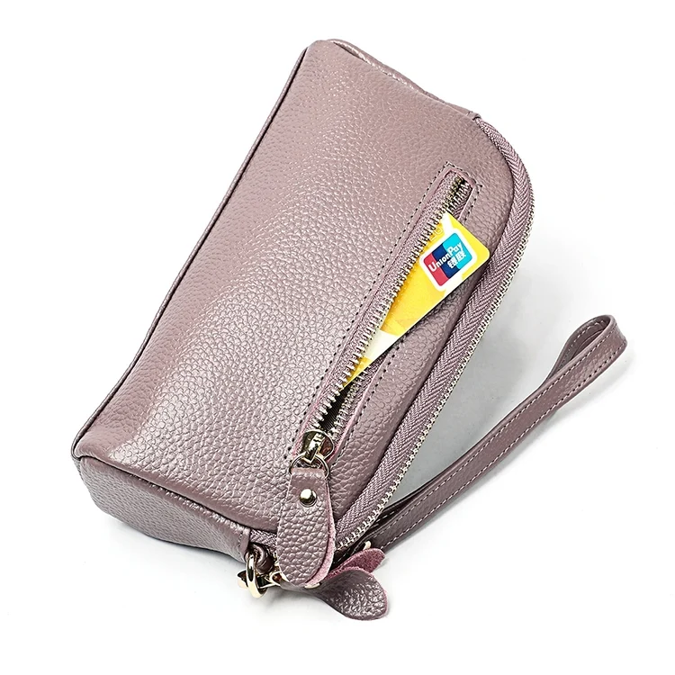 CCB6617PP_2.webp 2025 Multifunctional Litchi Texture Women Large Capacity Hand Wallet Shell bag with Card Slots - Image 3