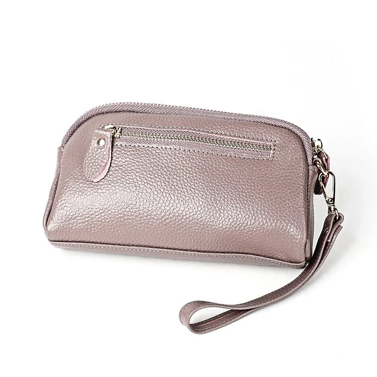 CCB6617PP_4.webp 2025 Multifunctional Litchi Texture Women Large Capacity Hand Wallet Shell bag with Card Slots - Image 5