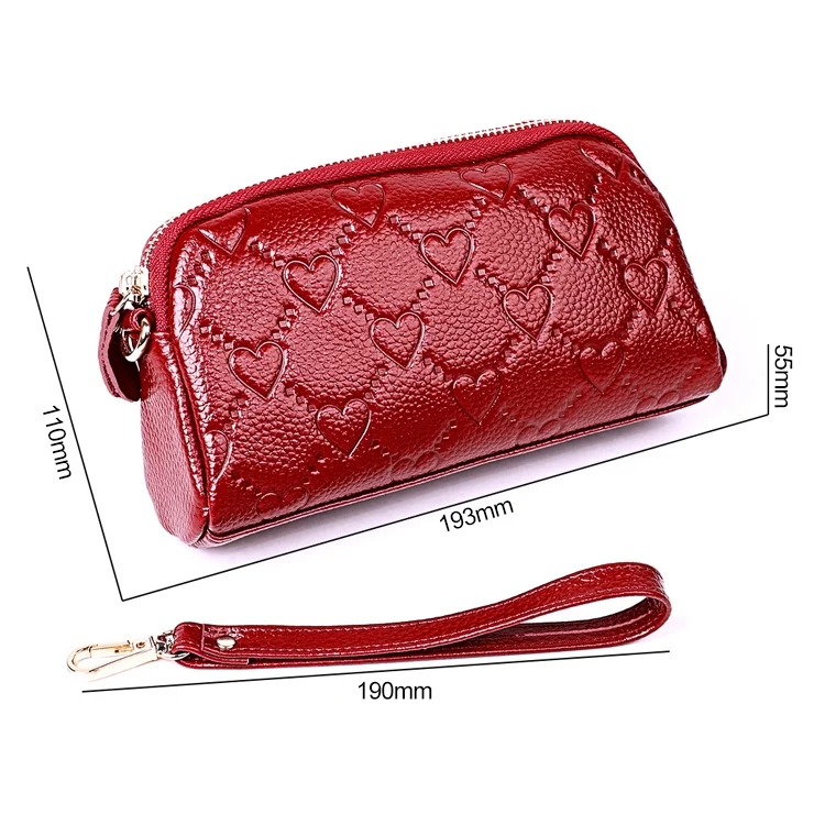 CCB6617PP_5.webp 2025 Multifunctional Litchi Texture Women Large Capacity Hand Wallet Shell bag with Card Slots - Image 6