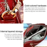 2025 Multifunctional Litchi Texture Women Large Capacity Hand Wallet Shell bag with Card Slots - Image 9