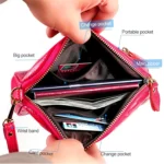 2026 Multifunctional Litchi Texture Women Large Capacity Hand Wallet Shell bag with Card Slots - Image 7