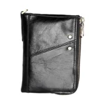 3533 Antimagnetic RFID Top-grain Leather Crazy Horse Texture Men Business Leisure Wallet - Image 2