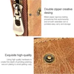 3533 Antimagnetic RFID Top-grain Leather Crazy Horse Texture Men Business Leisure Wallet - Image 11