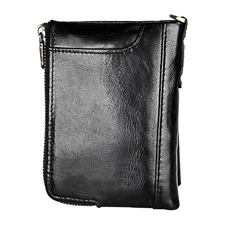 CCB6673B_2.webp 3533 Antimagnetic RFID Top-grain Leather Crazy Horse Texture Men Business Leisure Wallet - Image 3