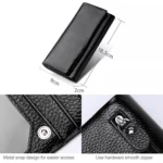 3591C Multi-function Litchi Texture Leather Wallet Large-capacity Purse - Image 5
