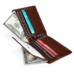 8018 Antimagnetic RFID Retro Fashion Crazy Horse Texture Leather Wallet for Men and Women - Image 5