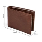 8018 Antimagnetic RFID Retro Fashion Crazy Horse Texture Leather Wallet for Men and Women - Image 6