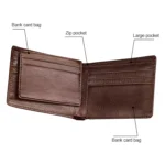 8018 Antimagnetic RFID Retro Fashion Crazy Horse Texture Leather Wallet for Men and Women - Image 7