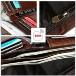 8018 Antimagnetic RFID Retro Fashion Crazy Horse Texture Leather Wallet for Men and Women - Image 9