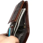 8018 Antimagnetic RFID Retro Fashion Crazy Horse Texture Leather Wallet for Men and Women - Image 10