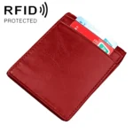 9037 Antimagnetic RFID Crazy Horse Texture Leather Wallet Billfold for Men and Women