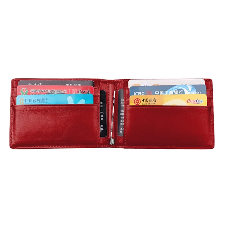CCB6686R_3.webp 9037 Antimagnetic RFID Crazy Horse Texture Leather Wallet Billfold for Men and Women - Image 4
