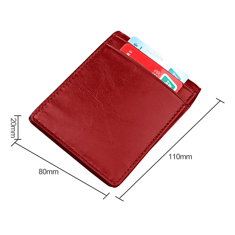 CCB6686R_5.webp 9037 Antimagnetic RFID Crazy Horse Texture Leather Wallet Billfold for Men and Women - Image 6