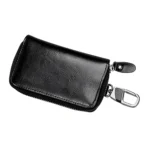 9101 Multi-function Waist Hanging Oil Wax Leather Zipper Wallet Keys Holder Bag - Image 3