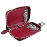 9101 Multi-function Waist Hanging Oil Wax Leather Zipper Wallet Keys Holder Bag - Image 4