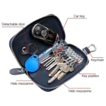 9102 Multi-function Waist Hanging Leather Zipper Wallet Keys Holder Bag - Image 6