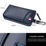 9102 Multi-function Waist Hanging Leather Zipper Wallet Keys Holder Bag - Image 7