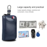 9102 Multi-function Waist Hanging Leather Zipper Wallet Keys Holder Bag - Image 8