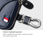 9102 Multi-function Waist Hanging Leather Zipper Wallet Keys Holder Bag - Image 9