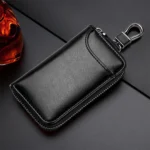 9105 Waist Hanging Large-capacity Zipper Leather Keys Holder Bag Multi-function Wallet - Image 2