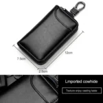 9105 Waist Hanging Large-capacity Zipper Leather Keys Holder Bag Multi-function Wallet - Image 4