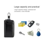 9105 Waist Hanging Large-capacity Zipper Leather Keys Holder Bag Multi-function Wallet - Image 5