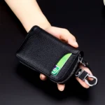 9105 Waist Hanging Large-capacity Zipper Leather Keys Holder Bag Multi-function Wallet - Image 9