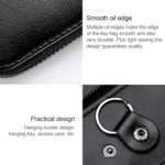 9106 Large-capacity Zipper Leather Keys Holder Bag Multi-function Wallet - Image 6
