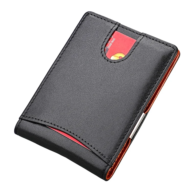 CCB6694_2.webp 9601 Antimagnetic RFID Mini Crazy Horse Texture Leather Wallet Billfold - Image 3