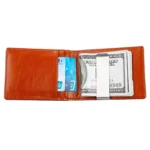 9601 Antimagnetic RFID Mini Crazy Horse Texture Leather Wallet Billfold - Image 6