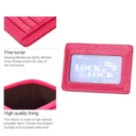 KB37 Antimagnetic RFID Litchi Texture Leather Card Holder Wallet Billfold for Men and Women - Image 6