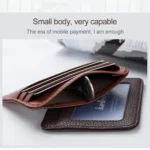 KB37 Antimagnetic RFID Litchi Texture Leather Card Holder Wallet Billfold for Men and Women - Image 7