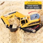 258-1 6 Channel 2.4G 1/24RC Remote-controlled Engineering Metal Excavator Charging RC Car - Image 9
