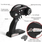 FY-08 Brushless Version 2.4G Remote Control Off-road Vehicle 1:12 Four-wheel Drive Short Truck High-speed Remote Control Car, EU Plug - Image 6