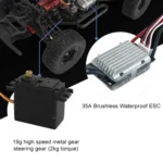 FY-08 Brushless Version 2.4G Remote Control Off-road Vehicle 1:12 Four-wheel Drive Short Truck High-speed Remote Control Car, EU Plug - Image 7