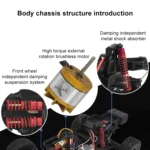 FY-08 Brushless Version 2.4G Remote Control Off-road Vehicle 1:12 Four-wheel Drive Short Truck High-speed Remote Control Car, EU Plug - Image 9