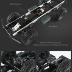 JJR/C Q60 Transporter-1 Full Body 1:16 Mini 2.4GHz RC 6WD Tracked Off-Road Military Truck Car Toy - Image 15