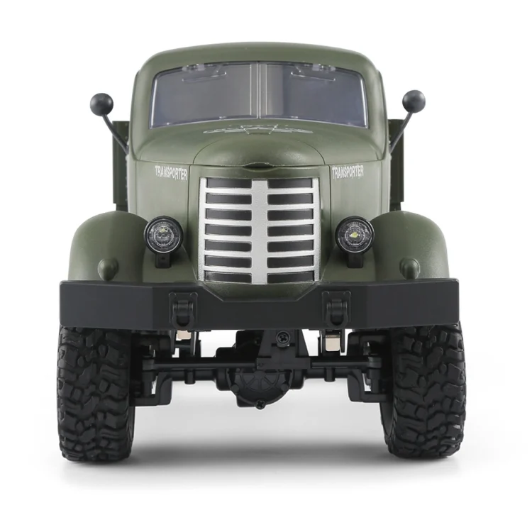 CHT1221AG_2.webp JJR/C Q60 Transporter-1 Full Body 1:16 Mini 2.4GHz RC 6WD Tracked Off-Road Military Truck Car Toy - Image 3