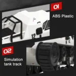 SG-1203 1:12 2.4G Simulation Remote Control EV Tracked Vehicle Tank Off-road Vehicle Model Car Toy - Image 5