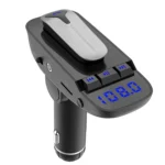 ER9 2 in 1 Hands-Free Calling Car Kit Wireless Bluetooth Headset Dual USB Charger FM Transmitter MP3 Music Player - Image 2