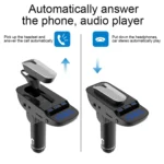 ER9 2 in 1 Hands-Free Calling Car Kit Wireless Bluetooth Headset Dual USB Charger FM Transmitter MP3 Music Player - Image 11